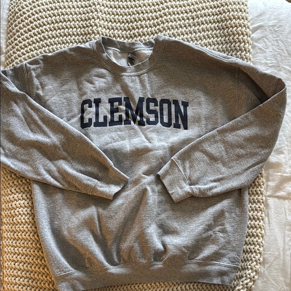 Clemson Gray Sweater